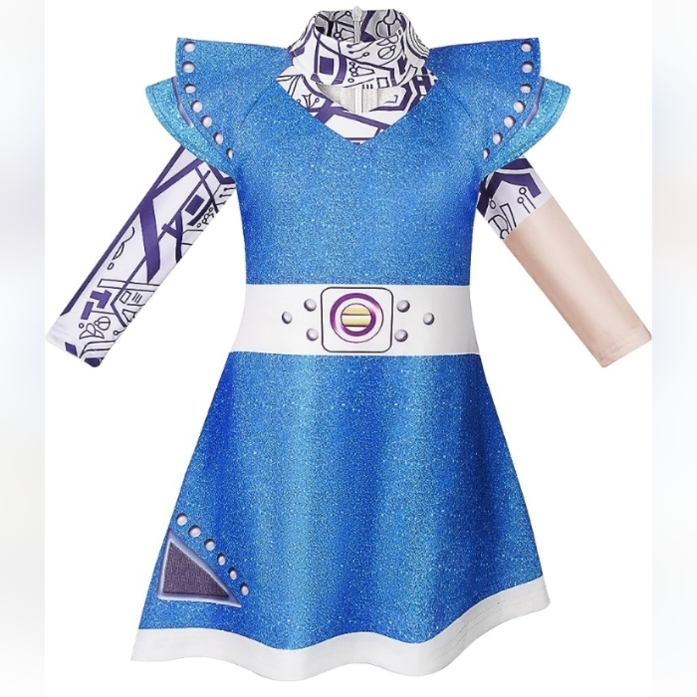 Addison from Zombies 3 alien costume dress and leggings
